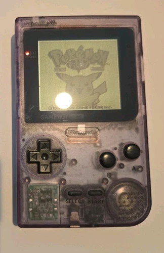 Nintendo Game Boy Pocket - Clear Purple - New Shell & Buttons - Tested & Cleaned