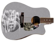 KoRn Signed Custom Graphics Photo Guitar ACOA