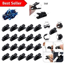 1 Inch Lightweight Cable Clips - 20 Pack Earbud Holders for Active Lifestyles
