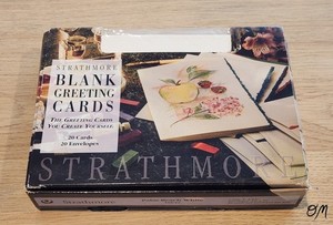 Strathmore 20 Blank Greeting Cards & Envelopes Palm Beach White 105-12 5”x6 7/8”