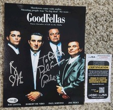 Ray Liotta Paul Sorvino Signed Autographed 8x10 Photo JSA COA