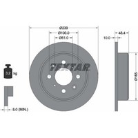 2X Textar 92060800 Bremsscheibe FüR Honda Rover MG Lotus 200 25 400 45 Civic XW