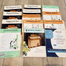 Lot of 13 Vintage Silvertone Organ Song Books Chord Organ Sears Sheet Music