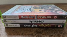 MICROSOFT XBOX 360 - GUITAR HERO SPIELE BUNDLE #RA2 ROCK BAND