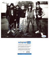 Rocky George & R.J. Herrera 'Suicidal Tendencies' Band Signed 8x10 Photo ACOA