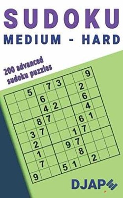Sudoku: Medium - Hard: 200 advanced sudoku puzzles - Paperback, by Djape - Good
