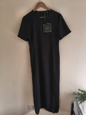 Abito midi Marella Patto nero dell'ART. 365 Collezione Taglia 10 Nuova Con Etichetta