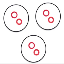 9pcs Carburetor Float Bowl Gasket Kit, Bowl Gaskets & Bolt Washer Lawnmower NIP