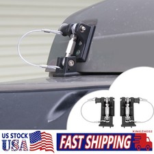 Locking Hood Latch Hood Catch Lock Pair For Jeep Wrangler Tj 1997-2006 2door