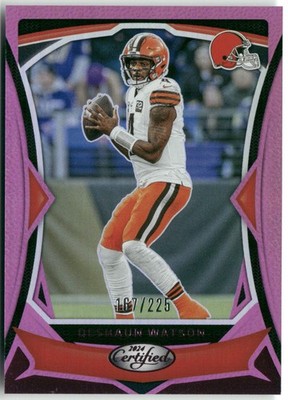 2024 Panini Certified #37 Deshaun Watson Pink #/225