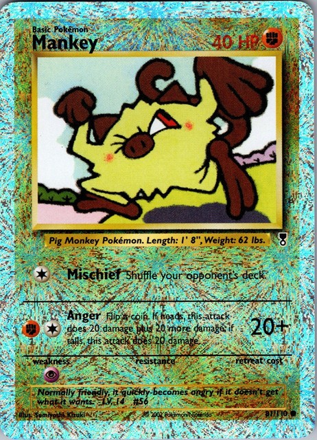 Mankey [Reverse Holo] #81 (Legendary Collection (2002))