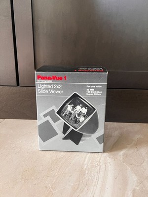 Vtg Pana-Vue 1 Lighted 2x2 Mounted Slide Viewer 35MM Photography Retro Nostalgia