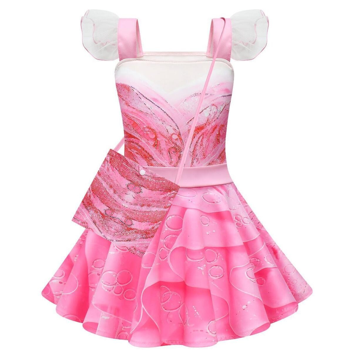 2025 Niños Niña Vestido Malvado Disfraz Carnaval Fiesta Tutú Conjunto Reino Unido