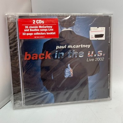 Paul McCartney  Back In The US 2xCD Live Album Europe 2002 Edition SEALED MINT