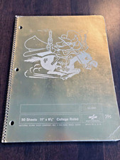 University of Texas Notebook College Ruled Pre-Owned Vintage Made in USA
