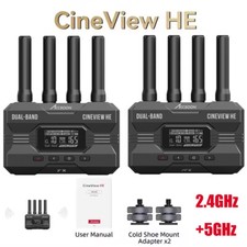 US Accsoon CineView HE 2.4GHz 5GHz 1200ft HDMI Wireless Video Transmission TX RX