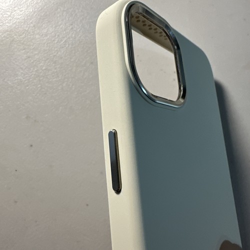 iPhone 13 Pro Case, OUXUL Compatible W/ Soft Liquid Silicone Phone Antique White - Picture 3 of 5