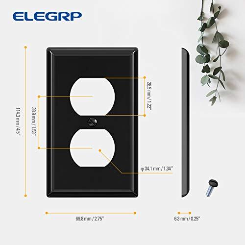 Duplex Receptacle Wall Plate 1gang Standard Size Wall Outlet Covers Unbreakable - Picture 6 of 6