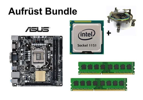 Aufrüst Bundle - ASUS H110I-Plus + Intel Core i5-7600 + 4GB RAM #114882