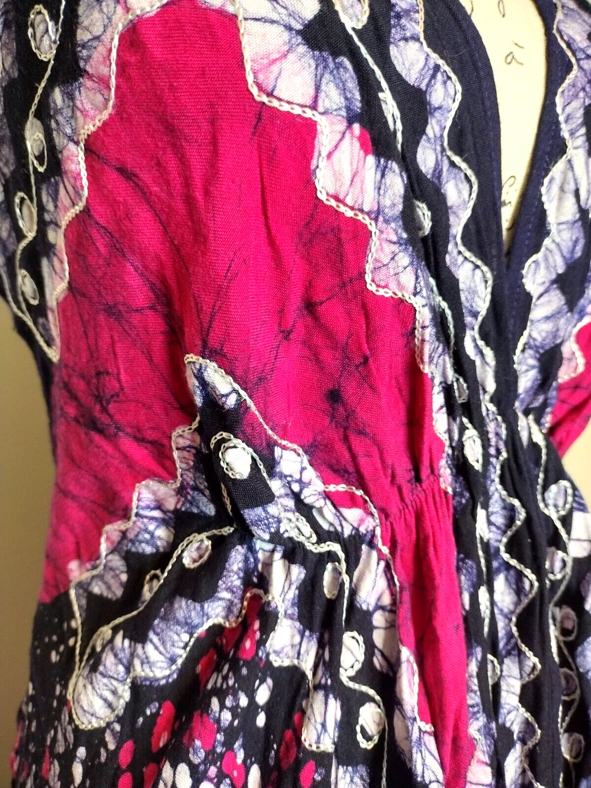 VETEMENTS Abito Advance Apparels Halter hippie boho fazzoletto fustella tye ricamato