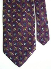 Como Collezione Men's 100 Silk Neck Tie Purple Classic 3 3/4" x 58"