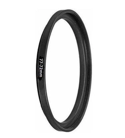 Adaptador de metal anel de degrau Bower 77mm-72mm (77-72mm preto) - Imagem 2 de 2
