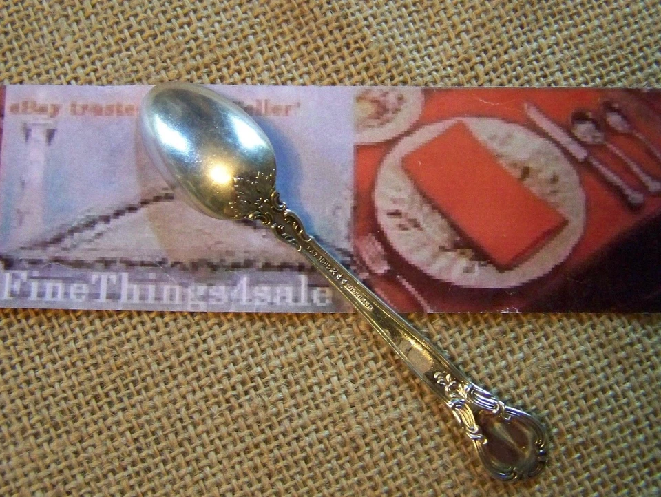 CUCHARA DEMITASSE GORHAM PLATA CHANTILLY ESTERLINA - USADA - Sin monogramas Foto 3 de 4