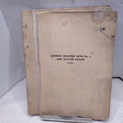 John Deere Mowers, Enclosed Gear, No. 4 and Tractor Drawn Parts Catalog  PC-H69
