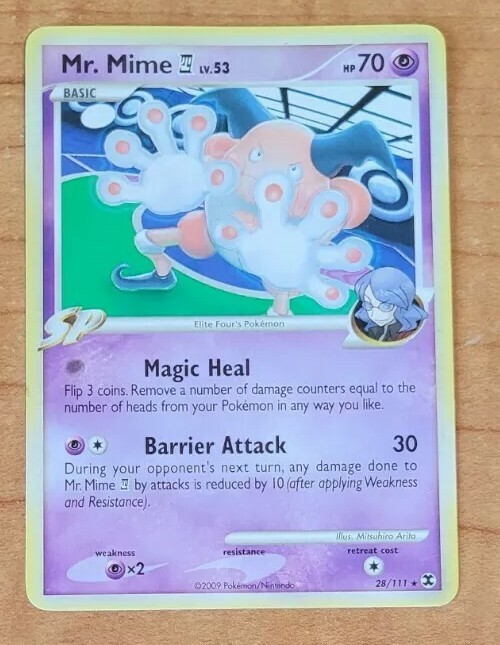 Pokémon TCG Mr. Mime Rising Rivals 28 Regular Rare