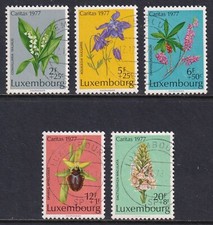 LUXEMBOURG 1977 Welfare Fund set of 5 SG 997-1001 Used (CV £22)
