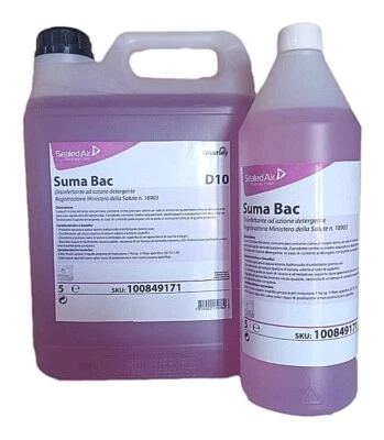 D10 - Detergente igienizzante per vasche idromassaggio pulizia igiene bagno casa