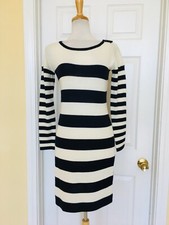 ANN TAYLOR LOFT sweater dress size MP nautical