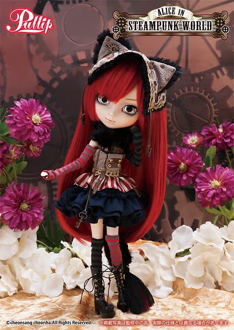 Pullip P-183 Cheshire Cat in Steam Punk World Groove ALICE Pullip P-183 Cheshire Cat in Steam Punk World Groove ALICE