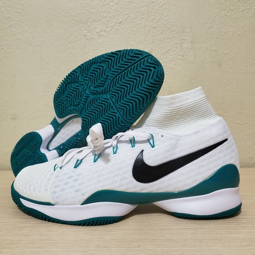 Nike Air Zoom UltraFly HC Tennis Shoes White Black Green Size 11.5  (819692-103) | eBay