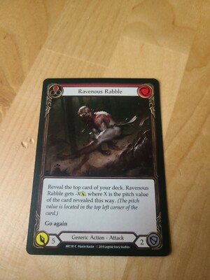 Flesh and Blood TCG! 1x Ravenous Rabble (Red) - NM Arcane Rising | eBay