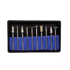 10Pcs Dental Lab 2.35MM Polishing Bur Drills Tungsten Steel Carbide Burs Burrs