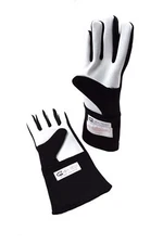 RJS RACING EQUIPMENT SFI 3.3/5 2 LAYER NOMEX RACING GLOVES BLACK SMALL 20212-SM