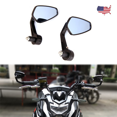 For Yamaha MT-03 MT-07 MT-09 MT-10 Motorcycle 7/8'' View Handle Bar End Mirrors