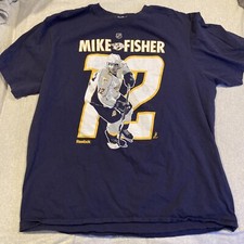Reebok - Mike Fisher - #12 - Nashville Predators - Graphic T Shirt - Men's XXL