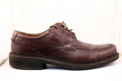 ECCO Shoes Mens Size 12-12.5 / EU 46 Leather Brown Lace-Up Derby Dress Shoe Heel Men main image 3