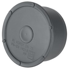 Socket Plug 75mm Waste Pipe Soil Pipe Vent Pipe Cap Blank Stop End Push-Fit