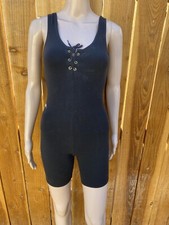 dance Basics lace front unitard bodysuit 90s