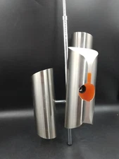 Space Age 1970 Pendant Chandelier With Orange Aluminum Slats by Polam DLG RAAK