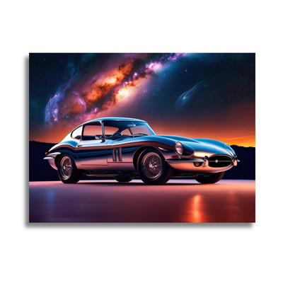 Leinwandbild - Auto - Ambient Design - Man Cave Wandbild - Interieur Dekor