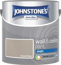 Johnstone's Wall & Ceiling Paint 2.5L Matt Emulsion Smooth Finish Tin All Colors