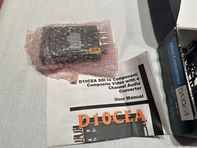 AJA D10CEA Analog to Digital Video Converter Encoder w/ Cable and Power Supply