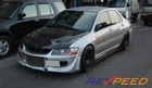 REXPEED Carbon Fiber Side Skirt Extension for Mitsubishi EVO 7/8/9