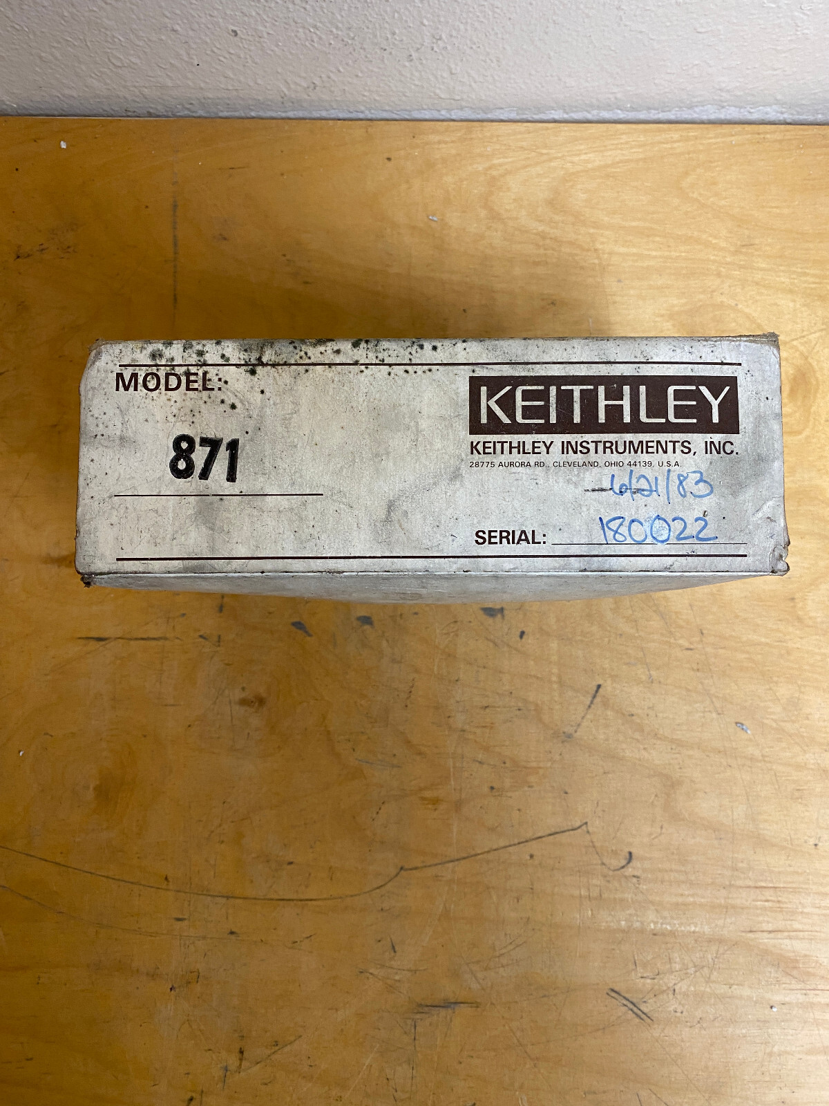 Keithley Instruments Inc Digital Thermometer 30886C Model 871