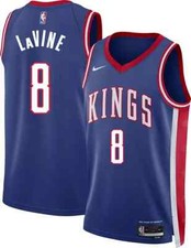 Sacramento Kings Zach LaVine #8 Nike Blue NBA Swingman Jersey City Edition