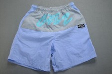 Vintage OP Ocean Pacific Lined Swim Trunks Men's Size Large Gray Blue